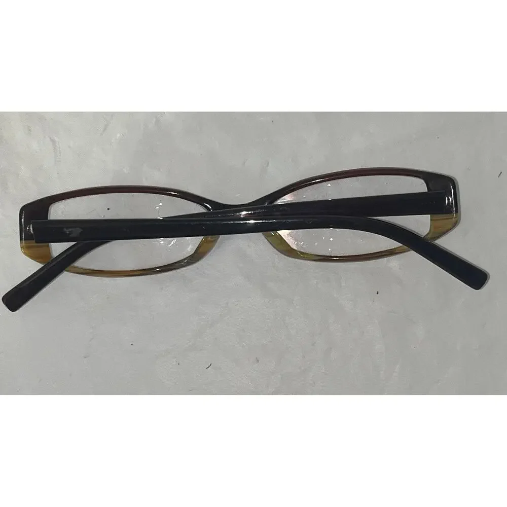 Corinne McCormack Sally 18583 Eyeglass Frames Brown Amber 53-17-140 Women